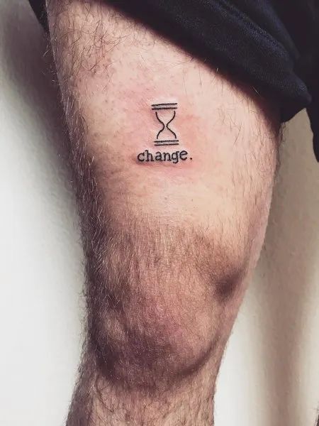 Did you know that simple hourglass tattoo can look so badass