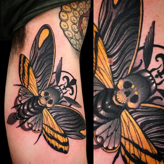 Getting neotraditional death moth tattoo is fantastic idea. Check why