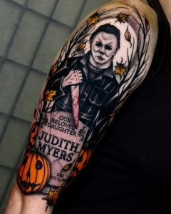 Make your Halloween unforgettable and get tattoo of Michael Myers 3