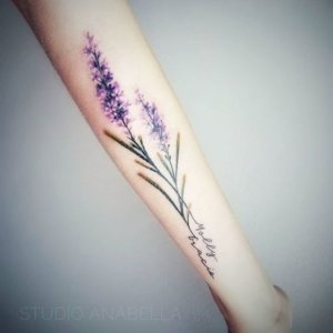 Secret of great flower tattoo can be tattoo of lavender on arm 1