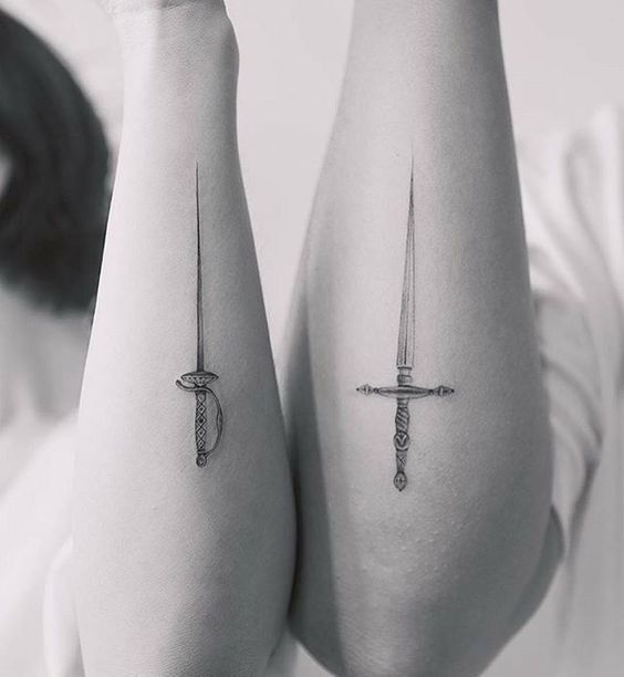 Simple sword tattoos to make you memorable