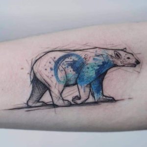 Surprising polar bear tattoo ideas for man and woman 3