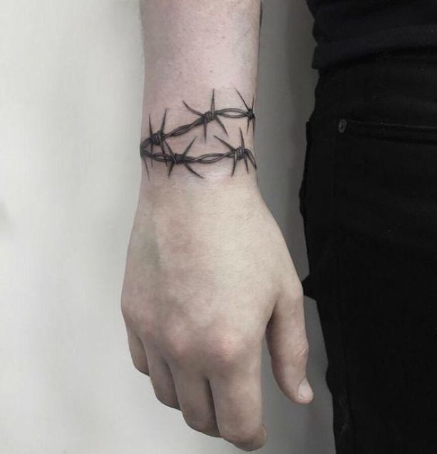 barbwire tattoo - design, ideas and meaning 