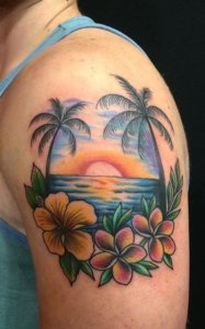 10 Timeless palm tree tattoos 8