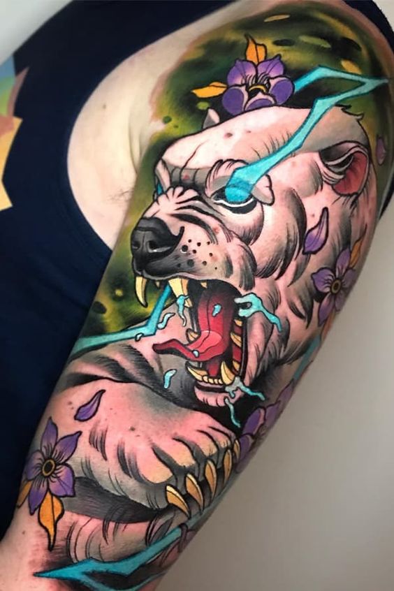 20 Best polar bear tattoo designs