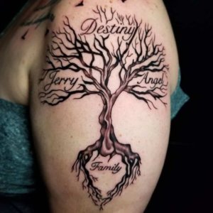 Arm is a common place for family tree tattoo See these ideas for inspiration 4