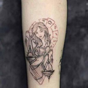 Do you know that zodiac signs are often tattooed Here are some of the best libra tattoos 6