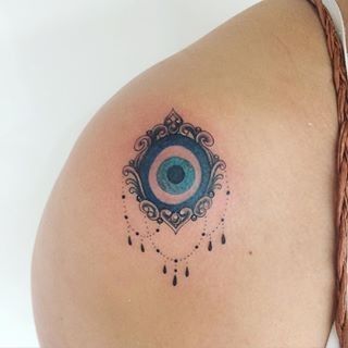 Ideas and meaning of evil eye tattoos 3