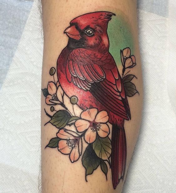 Bicep cardinal tattoo