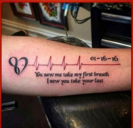 Meaning for heartbeat tattoo 4