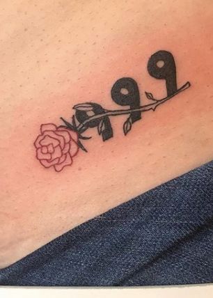 999 tattoos on the side