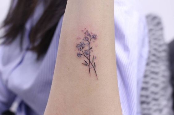Quick and easy results with small sweet pea tattoo