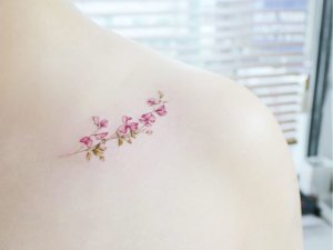 Quick and easy results with small sweet pea tattoo 3