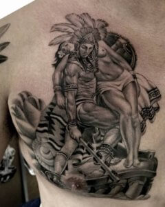 Selection of 20 best Aztec tattoos 12