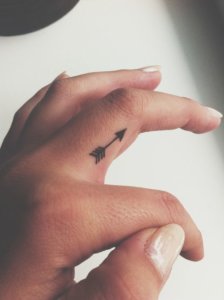 Small arrow tattoo is surprisingly good tattoo for any place on your body 6