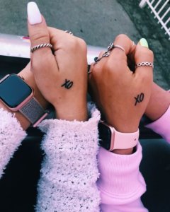 Small xo tattoo ideas for tattoo beginners 2