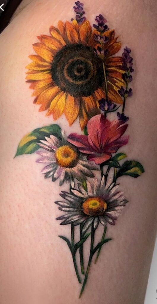 Sunflower tattoo