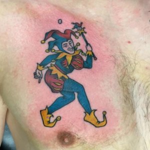 With traditional jester tattoo you will leave memorable impression 1
