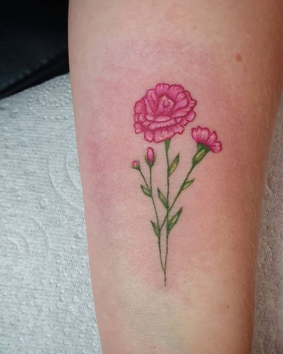 carnation tattoo - design, ideas and meaning 