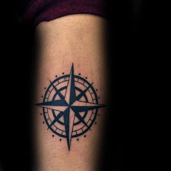Nautical star forearm tattoo