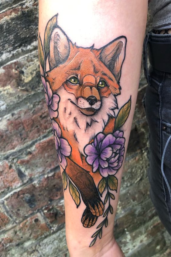 15 fox tattoos inked in style on your forearm