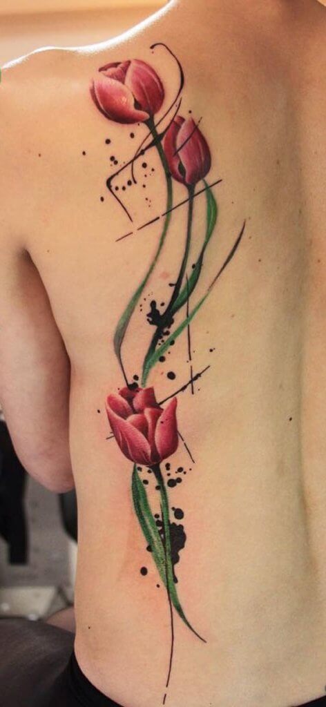 Meaning of tulip flower tattoo 12