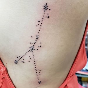 Why not try these amazing Cancer stars constellation tattoos 2