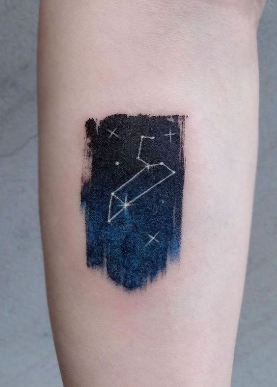 Why not try these amazing Leo stars constellation tattoos?