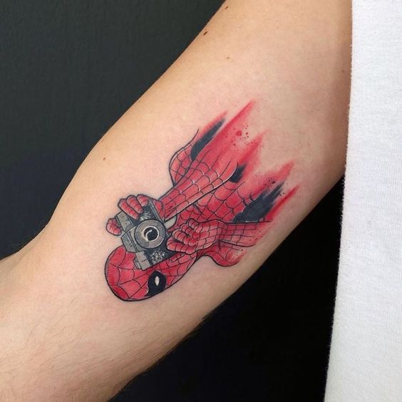 10 fabulous ideas for hero Spiderman tattoo on the arm