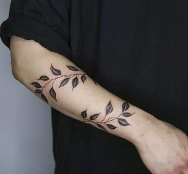 15 delicate leaf tattoo designs for forearm