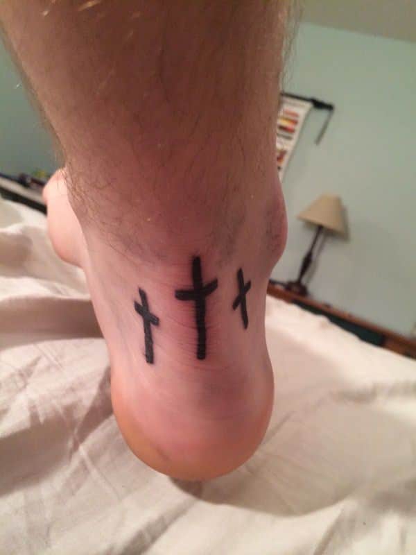 Meaning of 3 cross tattoo 10