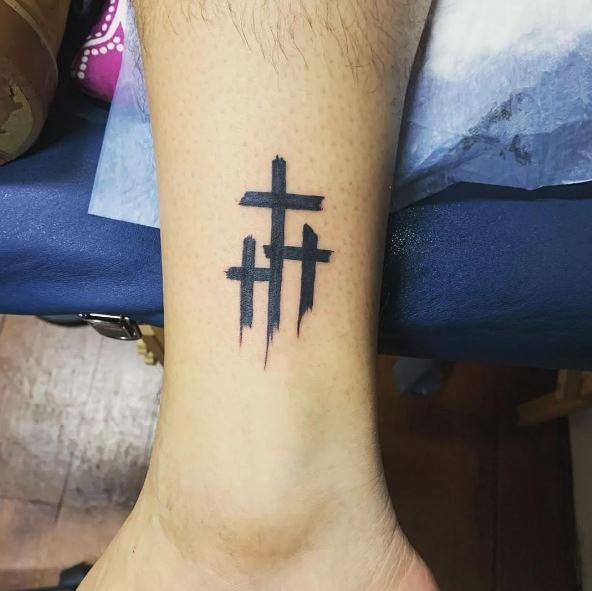 Meaning of 3 cross tattoo 9