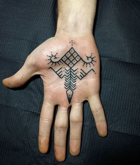Meaning of palm tattoo 4