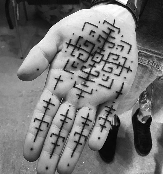 Meaning of palm tattoo 5