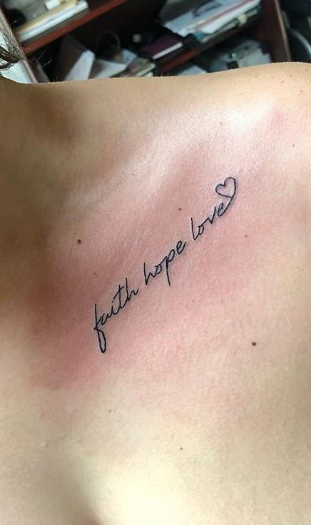 Meaning of tattoo Faith Hope Love 2