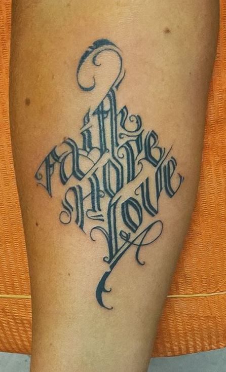Meaning of tattoo Faith Hope Love 5