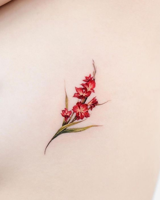 Meaning of Gladiolus Tattoo 2