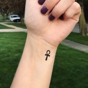 Ankh wrist tattoo ideas for those who seek a timeless piece of art 3