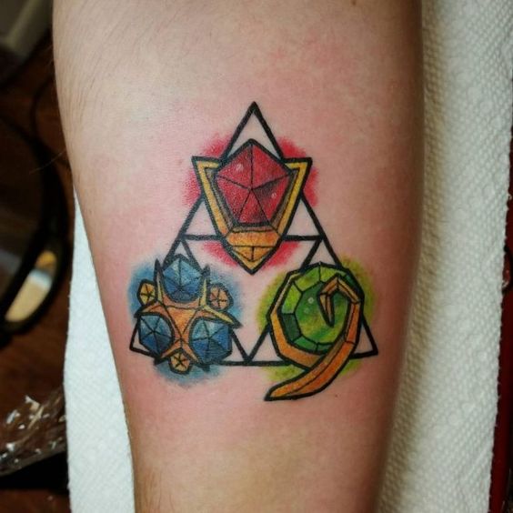 Meaning of Triforce symbol tattoos 3