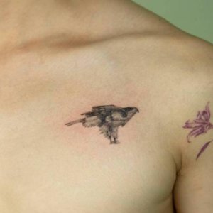 The small falcon tattoo A perfect choice for minimalist ink 6