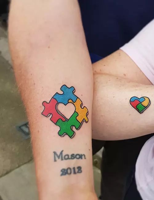 Meaning of Puzzle Piece Tattoos Symbolic Ink with a Message 4