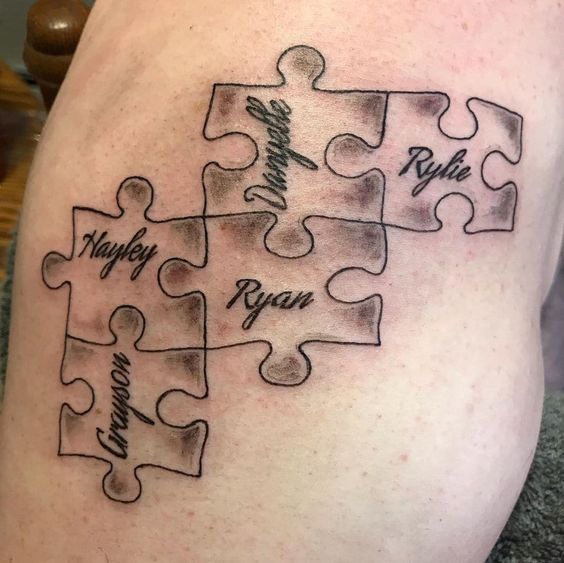 Meaning of Puzzle Piece Tattoos Symbolic Ink with a Message 9