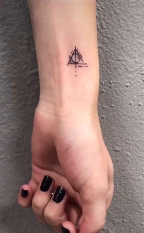 Deathly Hallows Tattoo on Wrist