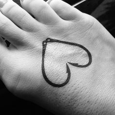 Fish Hook Heart Tattoo Ideas: Love Meets Adventure