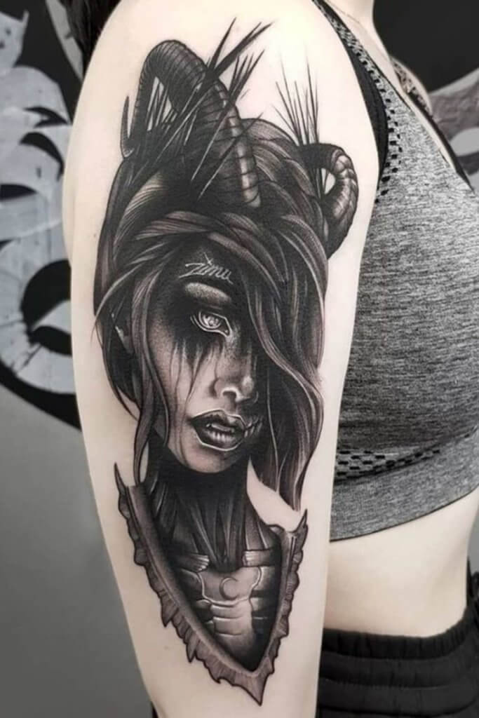 shoulder succubus tattoo 6