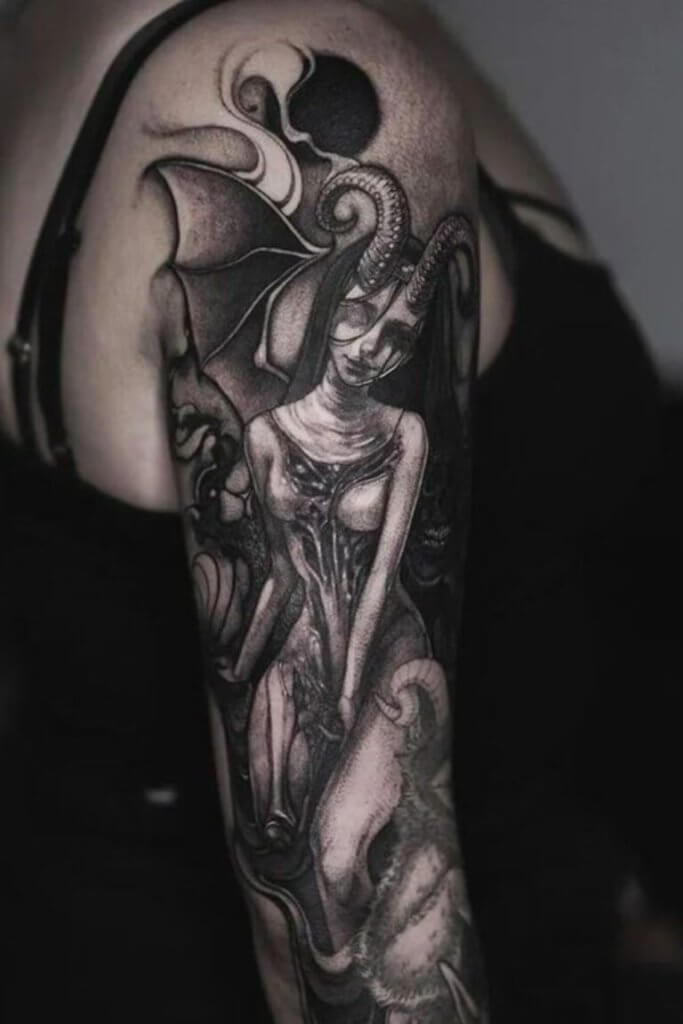 succubus sleeve tattoo 4