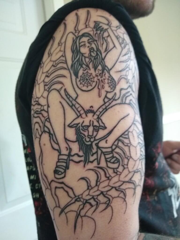 succubus sleeve tattoo