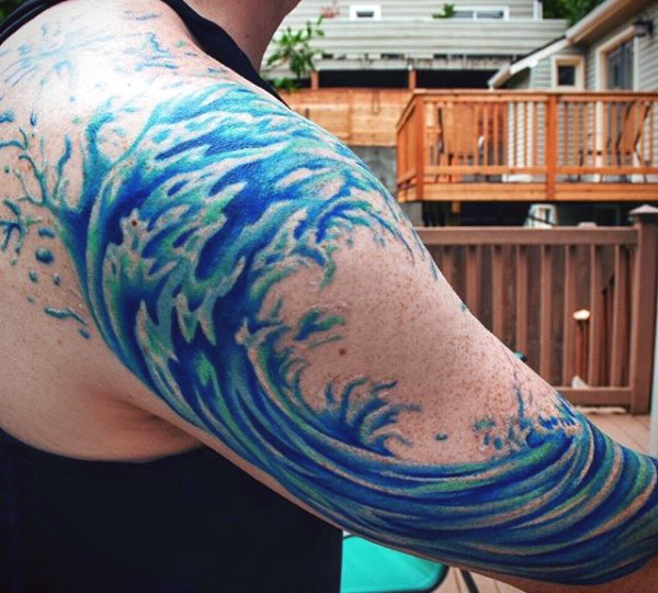 Meaning Behind Wave Tattoos 3